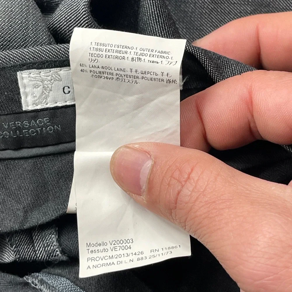 Versace Collection measurements waist
